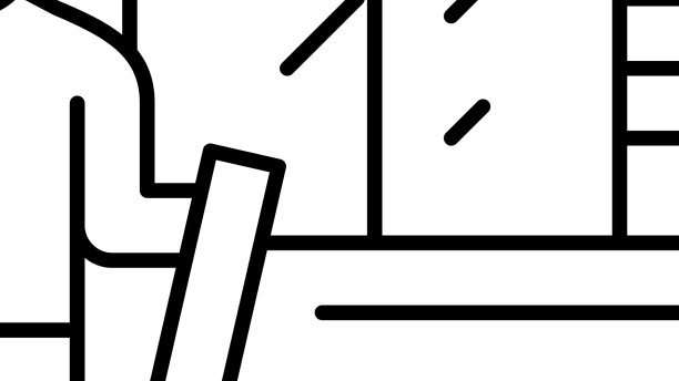 百叶窗贴合线图标图片下载