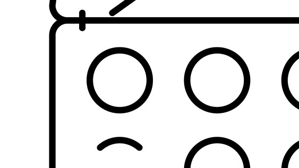 化妆品设定线图标图片下载