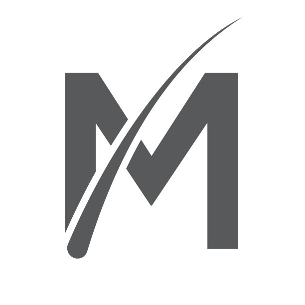头发处理标志m字母模板图片下载