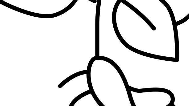 人参植物线图标图片下载