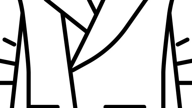 皮夹克衣服线图标图片下载