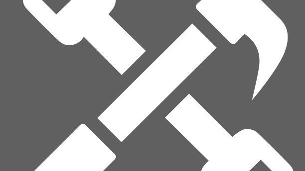 锤子工具手绘灰色图标EPS图片下载