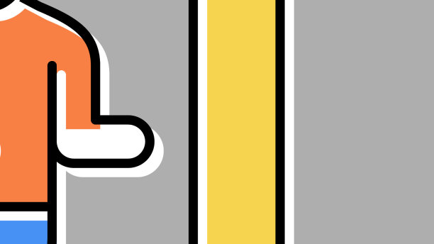 电梯在大厦彩色图标图片下载