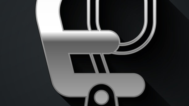 银色飞机座位图标孤立在黑色图片下载