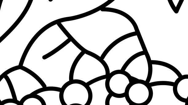 花楸浆果线图标图片下载