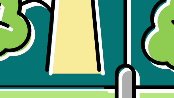 灯光公园颜色图标图片下载