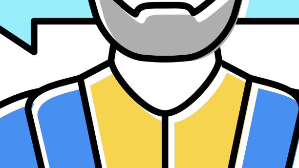 男驾校教练颜色图标图片下载