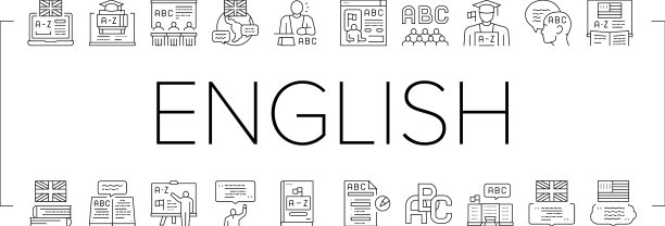 英语语言学习在学校图标设置图片下载