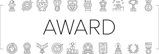 为冠军图标设置的获胜者颁发奖项图片下载