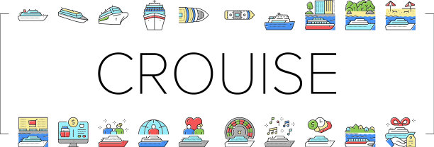 邮轮度假享受图标设置图片下载