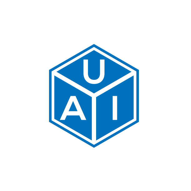 黑色背景上的UAI字母标志设计图片下载