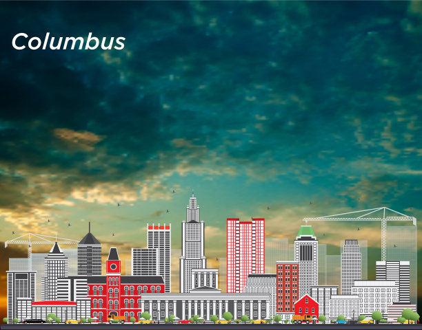 哥伦布城市景观图片下载