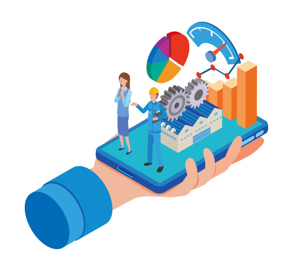 以智能手机确认工厂运作状态图片下载