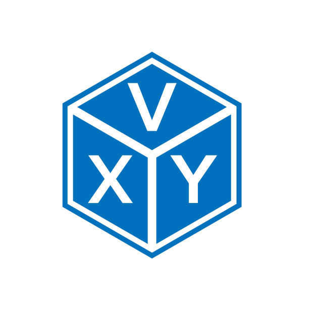 黑色背景上的VXY字母标志设计图片下载
