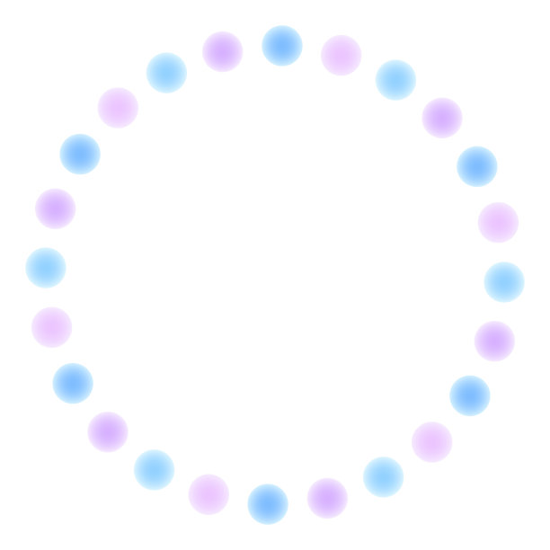 简单而蓬松的圆点矢量框架插图。图片下载