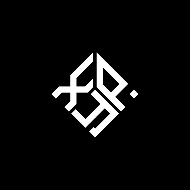 Xyp字母标志设计在黑色背景Xyp图片下载