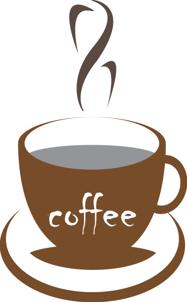 咖啡杯的标志图片下载