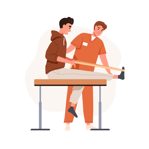 患者正在接受物理康复治疗图片下载