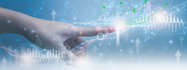商人持有地球全息图、分析商业与经济、数据增长的网络通信技术、金融、货币、银行、数字营销战略、商业金融等企业理念图片下载