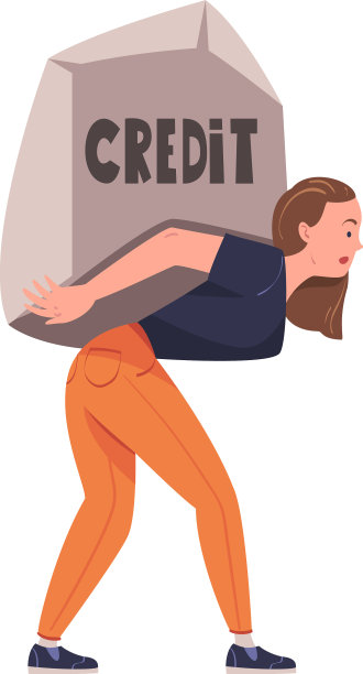 严重的按揭与妇女背负巨大图片下载