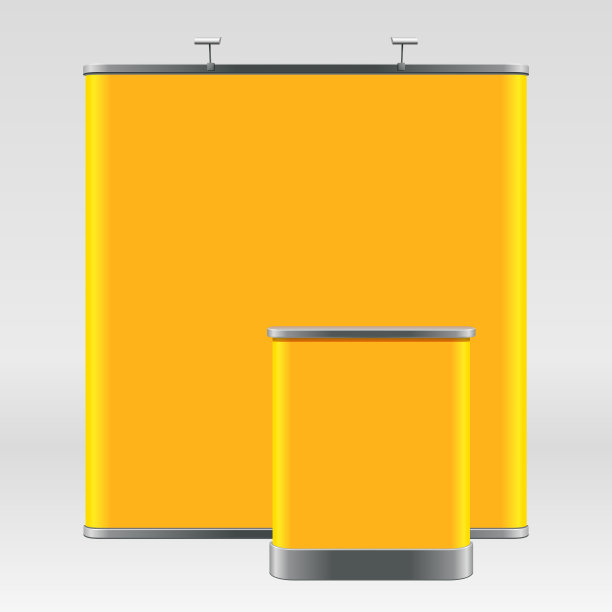 带有空白横幅的现代建筑图片下载