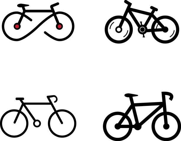 自行车图标标识图片下载