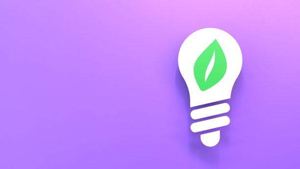 生态能源图标。生态学的概念。3 d渲染插图。图片下载