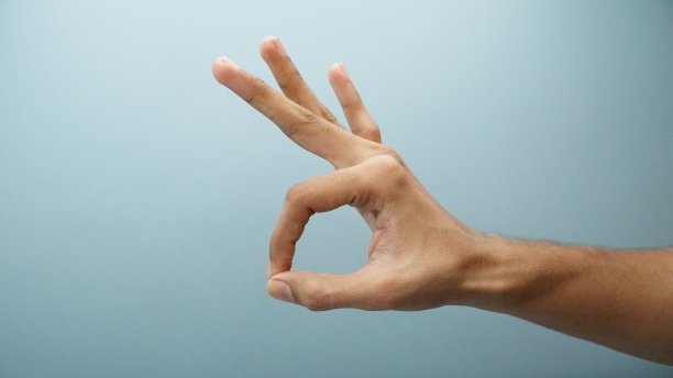 手绘ok符号概念图像图片下载