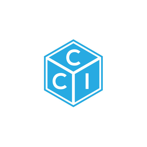 黑色背景上的CCI字母标志设计图片下载