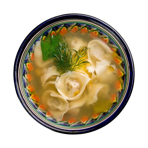 杜希巴拉亚洲汤圆孤立在白色背景俯瞰图片下载