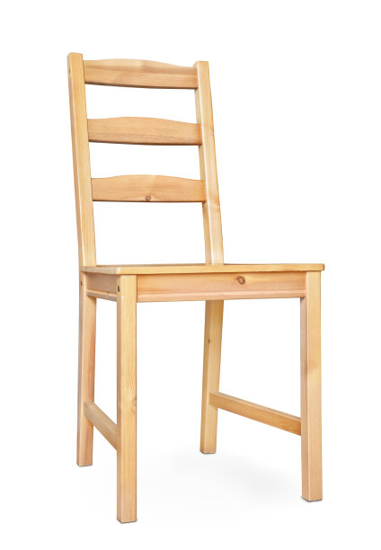 未上漆的木头椅子图片下载