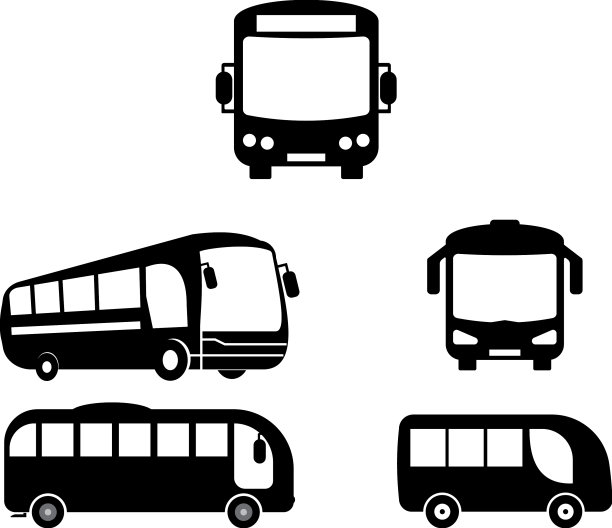 公共汽车图标图片下载
