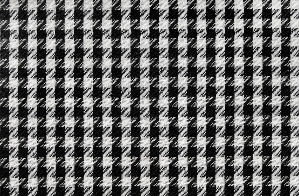 阿拉法特卡织物无缝组织图案，黑白细胞图片下载