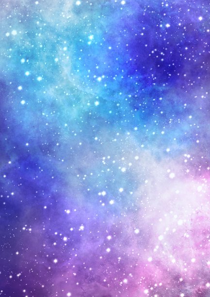剪辑艺术明亮的空间星空垂直海报或POP背景材料粉红色的夜空梯度图片下载