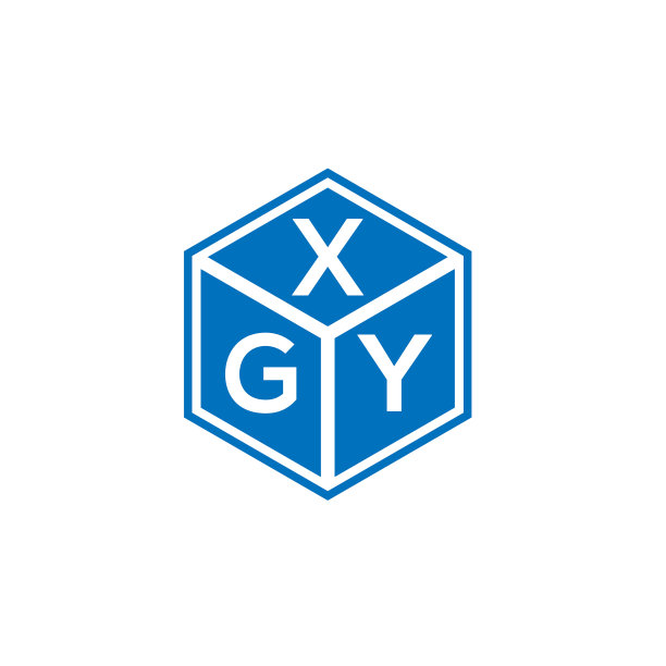 XGY字母标志设计，黑色背景图片下载