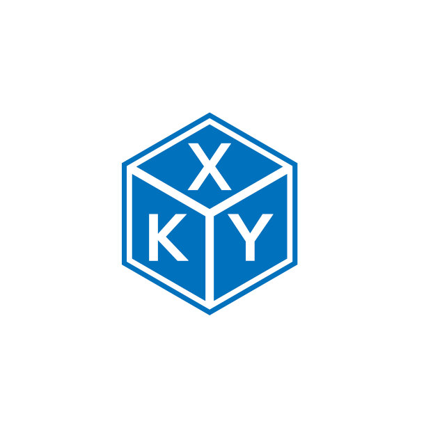 黑色背景上的XKY字母标志设计图片下载