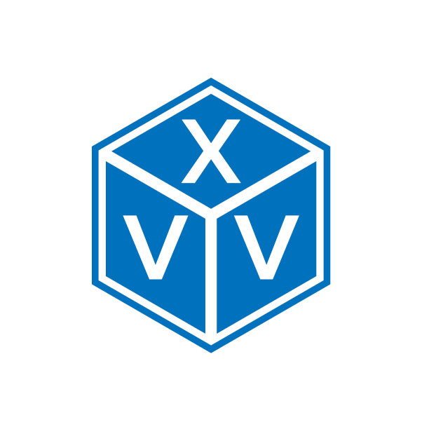 黑色背景上的XVV字母Logo设计图片下载