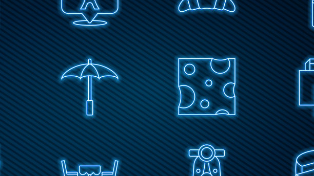 固定线奶酪纸购物袋牛角包图片下载