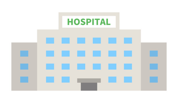 医院图标隔离矢量插图。图片下载