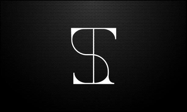 ST、TS抽象字母标志设计。图片下载