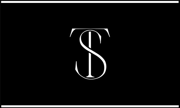 ST、TS抽象字母标志设计。图片下载