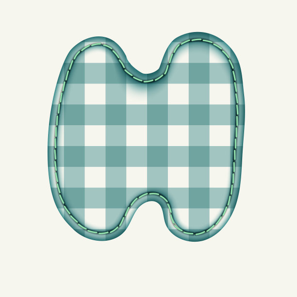 拼布手绘纺织字体。可爱的纺织字体剪贴簿或拼贴设计。拼贴字母字母为您的装饰与原来的模式。图片下载