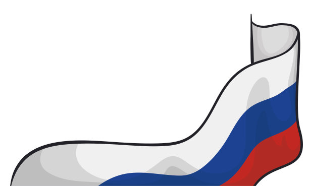 俄罗斯国旗从右边的一条线上降下图片下载