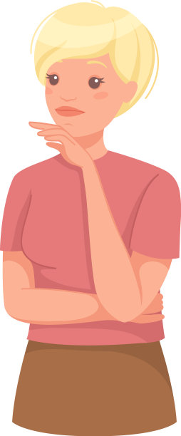 沉思的女人性格抓耳挠腮思考图片下载