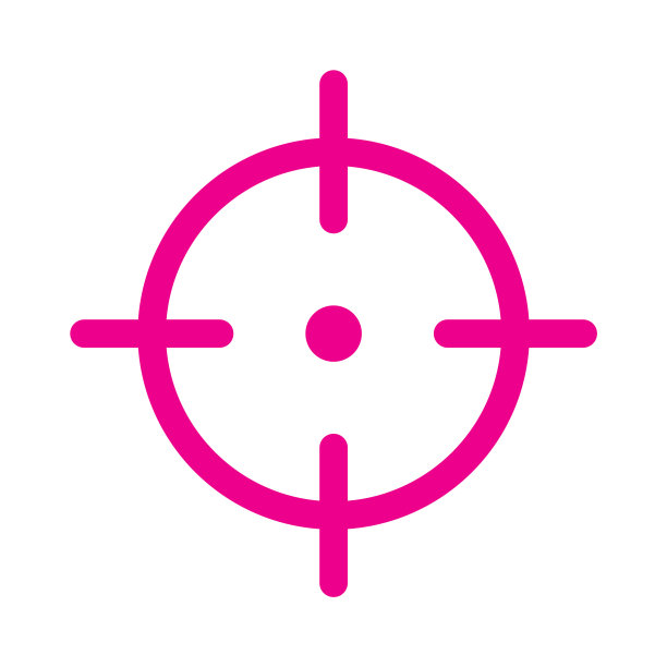 粉色狙击目标或瞄准目标图片下载