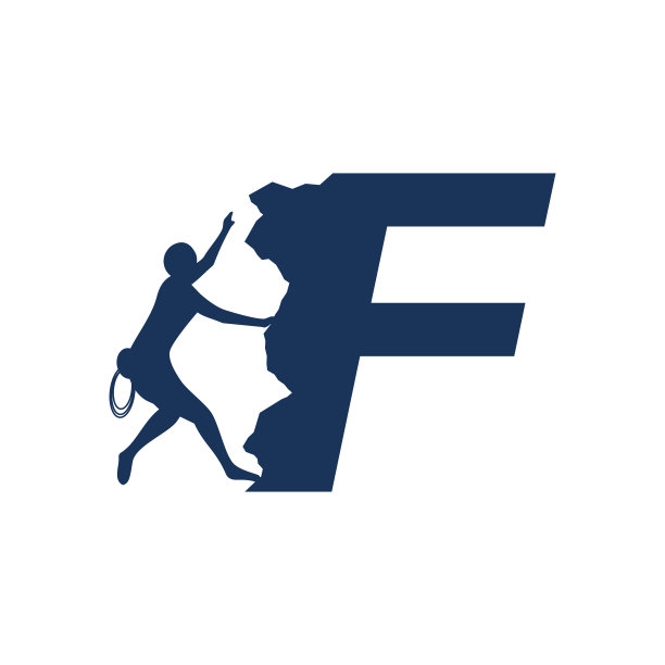 带有字母的攀岩标志图片下载