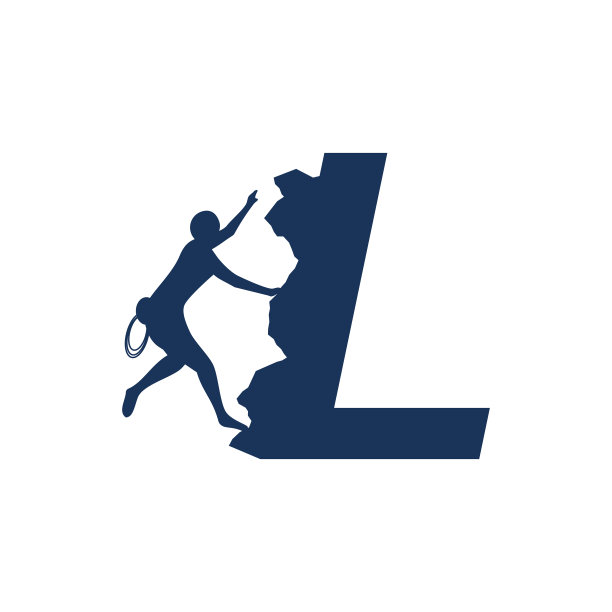 带有字母的攀岩标志图片下载