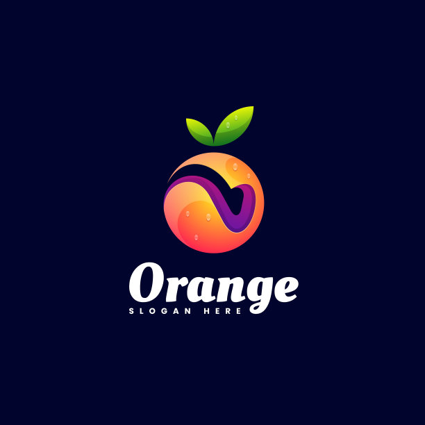 Logo橙色渐变彩色风格图片下载
