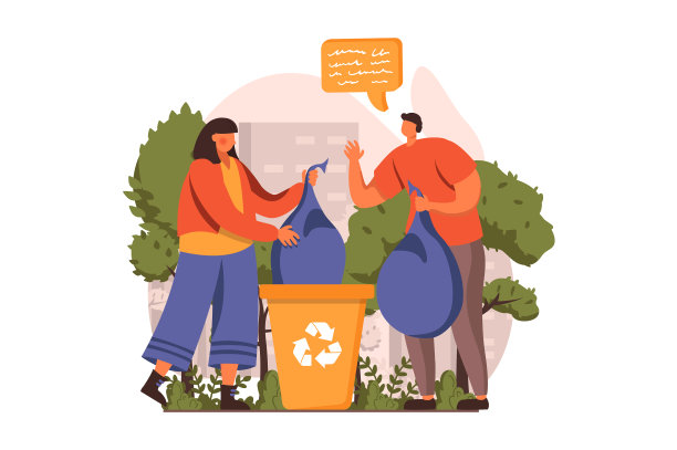 人们在平面上收集垃圾网页的概念图片下载