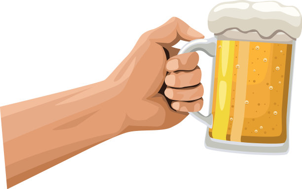 手拿啤酒罐图片下载